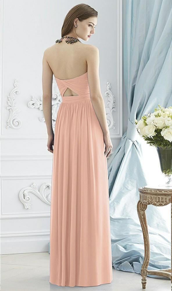 Back View - Pale Peach Dessy Collection Style 2942