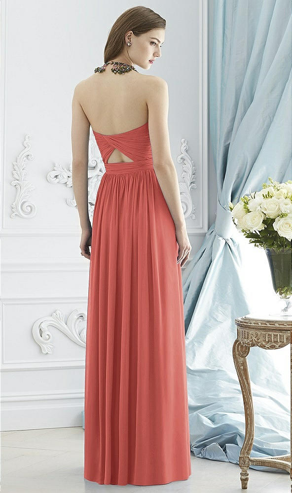 Back View - Coral Pink Dessy Collection Style 2942