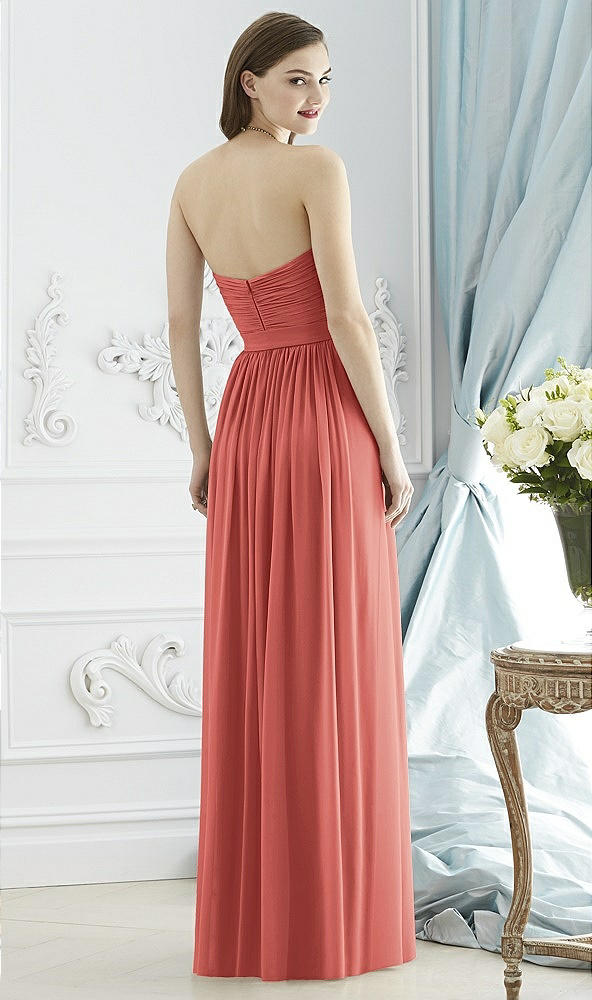 Back View - Coral Pink Dessy Collection Style 2943