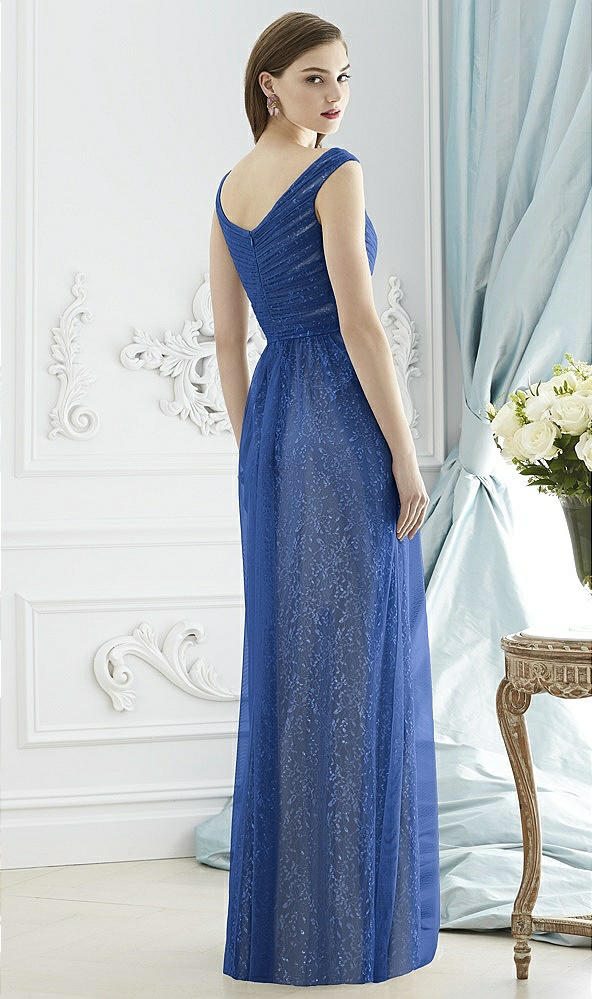 Back View - Classic Blue & Oyster Dessy Collection Style 2946