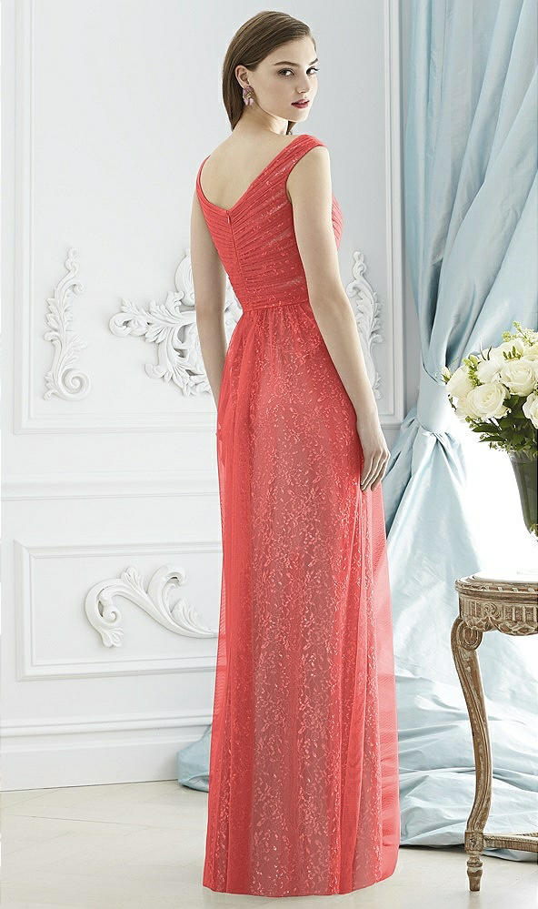 Back View - Perfect Coral & Oyster Dessy Collection Style 2946