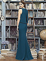 Rear View Thumbnail - Atlantic Blue Lela Rose Bridesmaid Style LR220