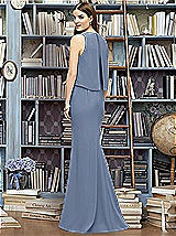 Rear View Thumbnail - Larkspur Blue Lela Rose Bridesmaid Style LR220