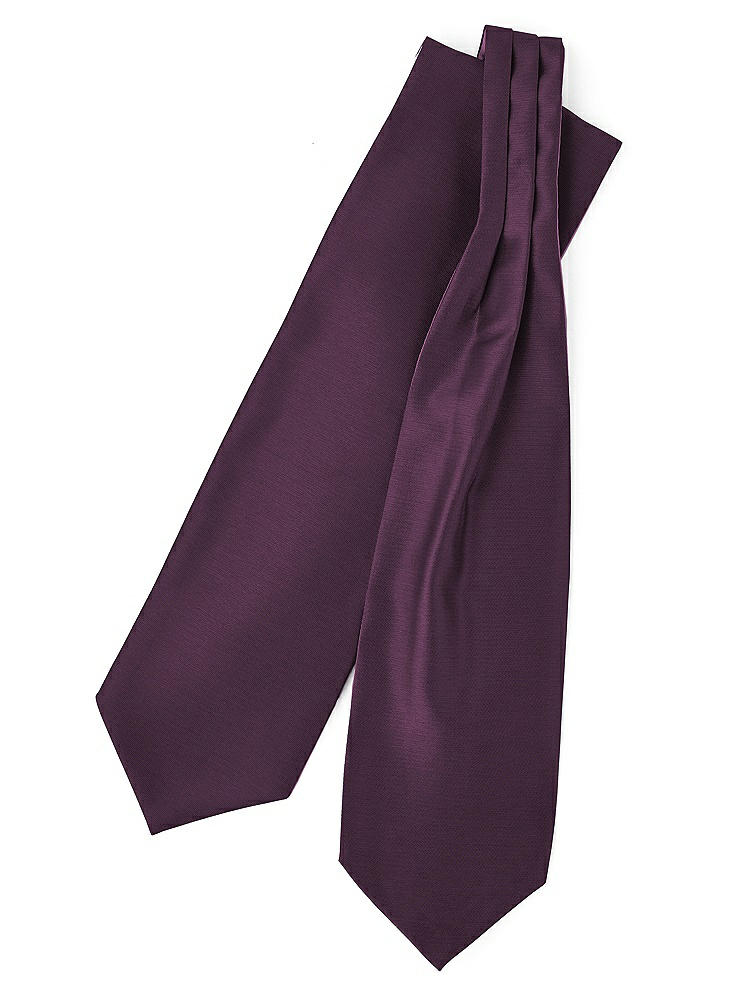 Front View - Aubergine Yarn-Dyed Cravats by After Six