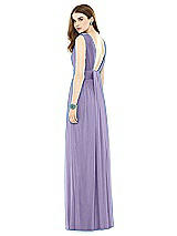 Rear View Thumbnail - Passion Natural Waist Sleeveless Shirred Skirt Dress