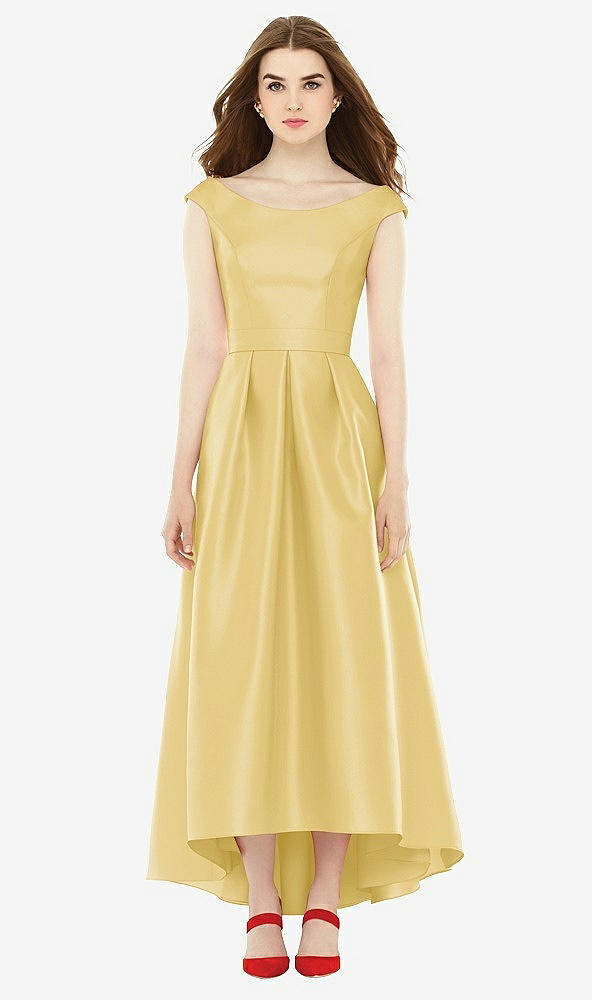 Front View - Maize Alfred Sung Bridesmaid Dress D722