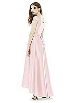 Rear View Thumbnail - Ballet Pink Alfred Sung Bridesmaid Dress D722