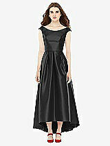 Front View Thumbnail - Black Alfred Sung Bridesmaid Dress D722
