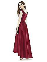 Rear View Thumbnail - Burgundy Alfred Sung Bridesmaid Dress D722