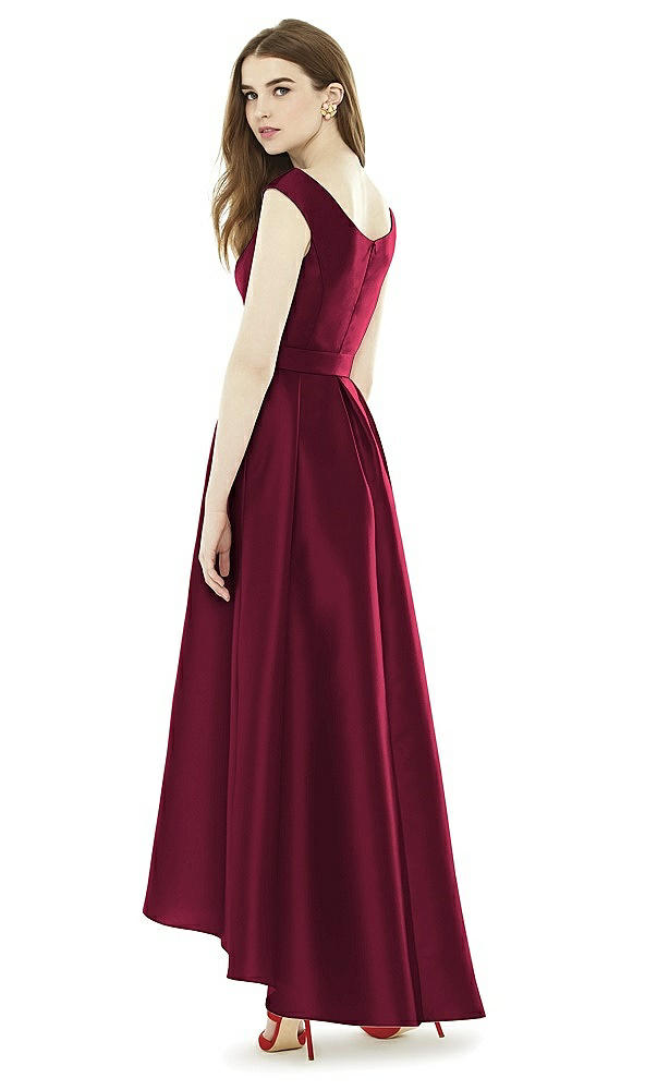 Back View - Cabernet Alfred Sung Bridesmaid Dress D722