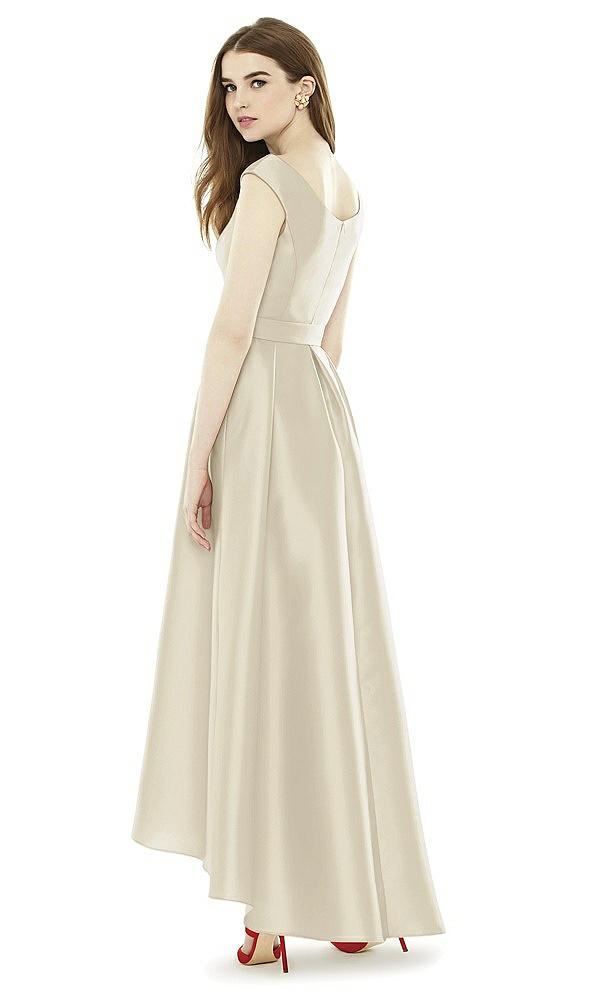 Back View - Champagne Alfred Sung Bridesmaid Dress D722