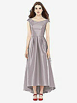 Front View Thumbnail - Cashmere Gray Alfred Sung Bridesmaid Dress D722