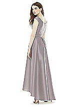 Rear View Thumbnail - Cashmere Gray Alfred Sung Bridesmaid Dress D722