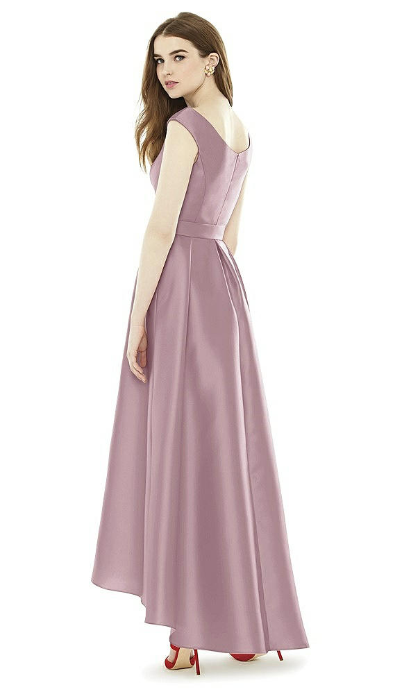 Back View - Dusty Rose Alfred Sung Bridesmaid Dress D722
