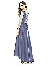 Rear View Thumbnail - French Blue Alfred Sung Bridesmaid Dress D722