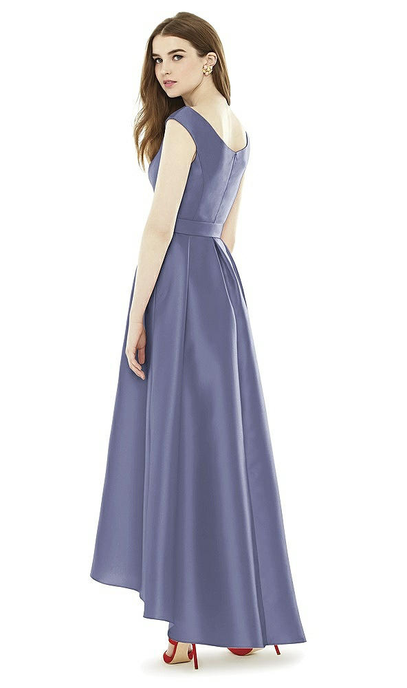 Back View - French Blue Alfred Sung Bridesmaid Dress D722