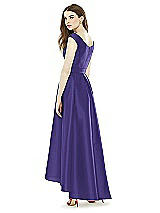 Rear View Thumbnail - Grape Alfred Sung Bridesmaid Dress D722