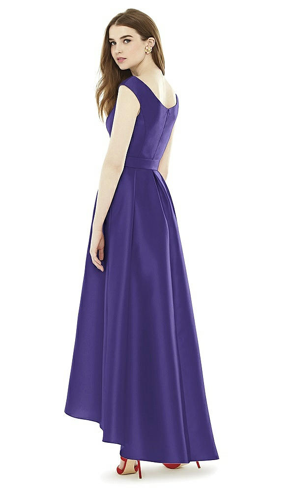 Back View - Grape Alfred Sung Bridesmaid Dress D722