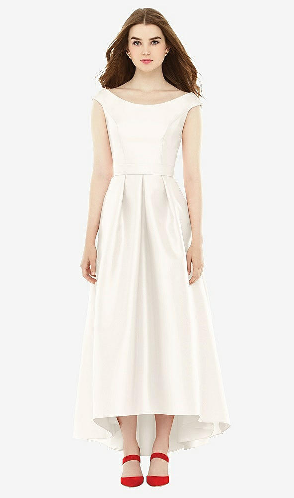 Front View - Ivory Alfred Sung Bridesmaid Dress D722