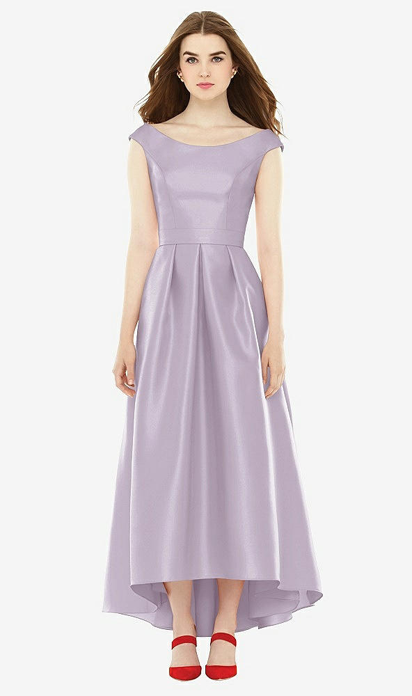 Front View - Lilac Haze Alfred Sung Bridesmaid Dress D722