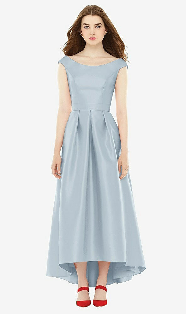 Front View - Mist Alfred Sung Bridesmaid Dress D722