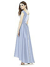 Rear View Thumbnail - Sky Blue Alfred Sung Bridesmaid Dress D722