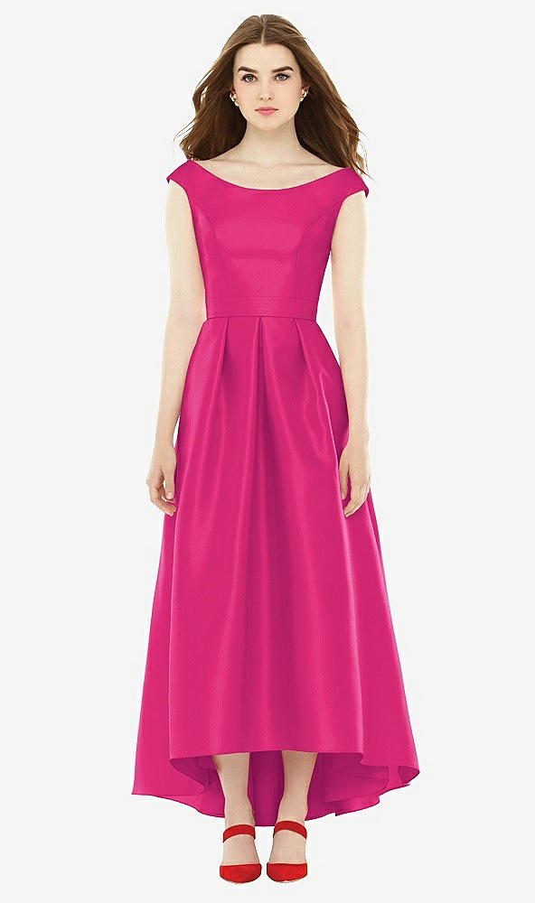Front View - Think Pink Alfred Sung Bridesmaid Dress D722