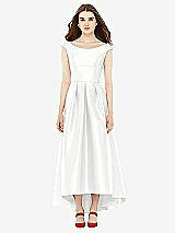 Front View Thumbnail - White Alfred Sung Bridesmaid Dress D722