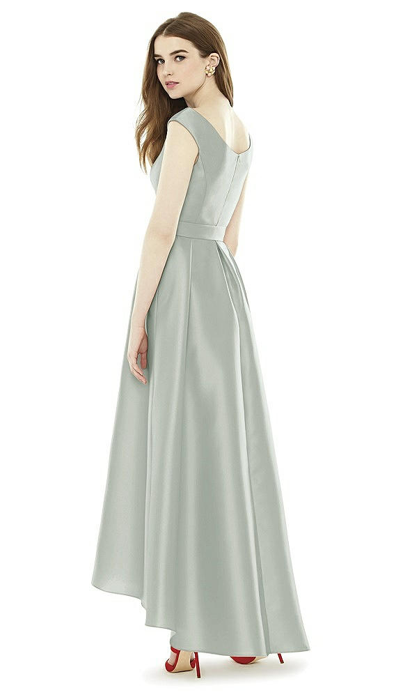 Back View - Willow Green Alfred Sung Bridesmaid Dress D722