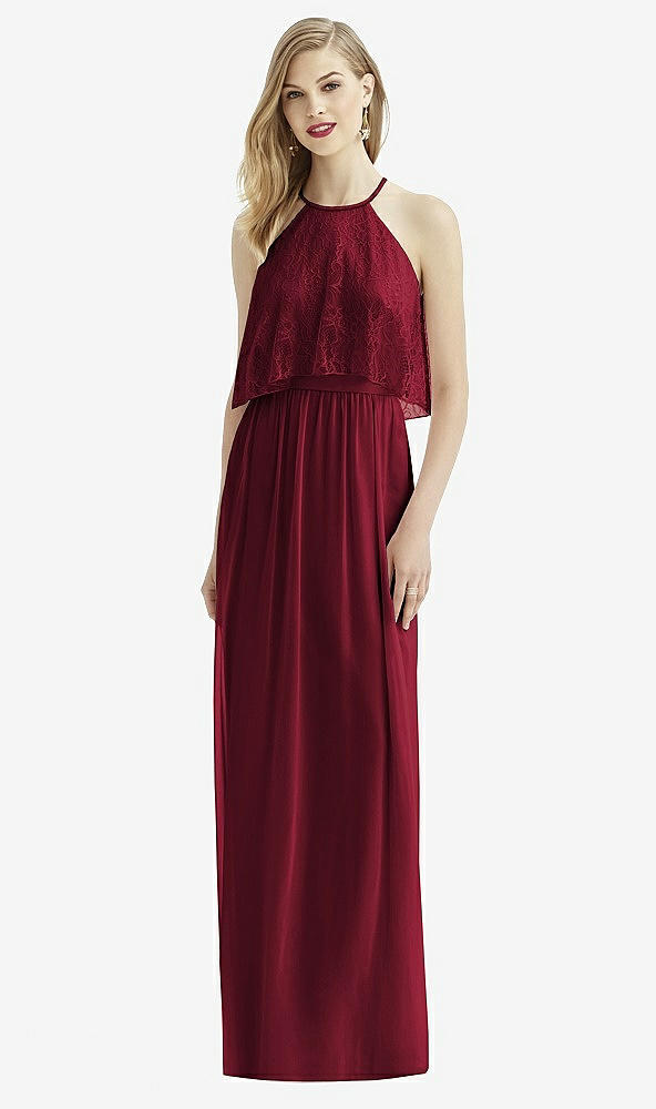 Front View - Burgundy After Six Bridesmaid Dress 6733
