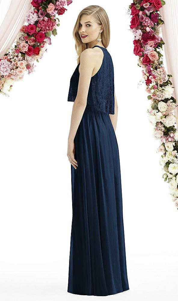 Back View - Midnight Navy After Six Bridesmaid Dress 6733