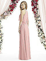 Rear View Thumbnail - Rose - PANTONE Rose Quartz After Six Bridesmaid Dress 6733