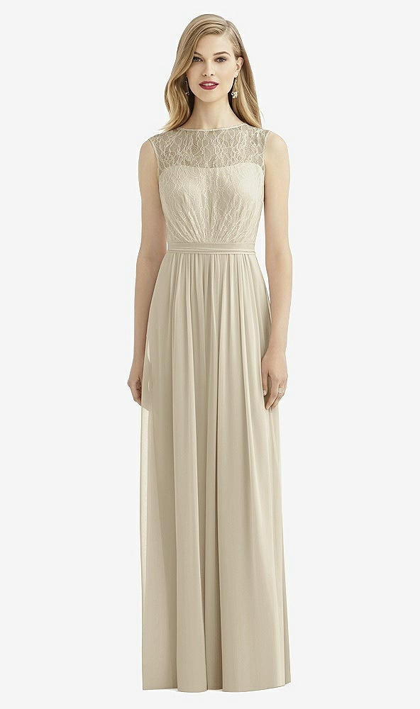 Front View - Champagne After Six Bridesmaid Dress 6734