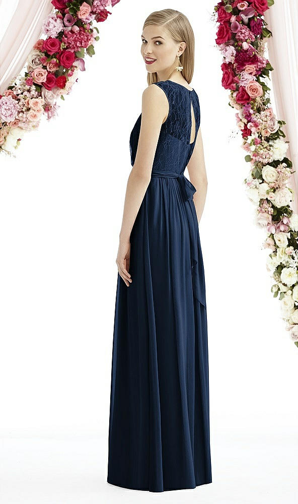 Back View - Midnight Navy After Six Bridesmaid Dress 6734