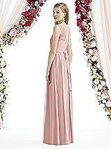 Rear View Thumbnail - Rose - PANTONE Rose Quartz After Six Bridesmaid Dress 6734