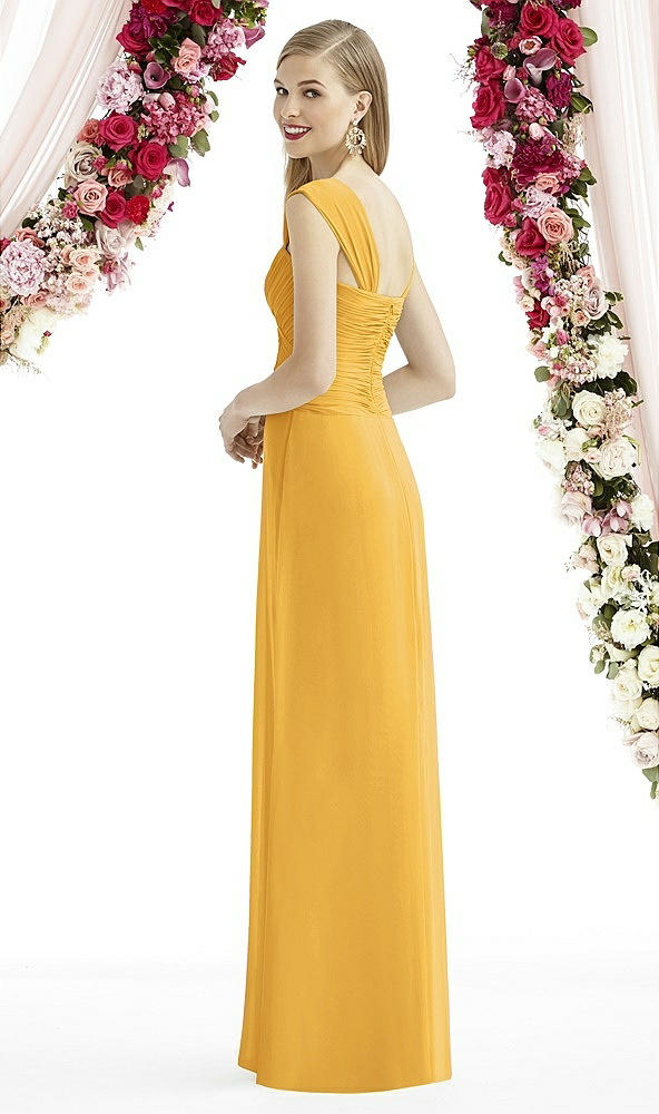 Back View - NYC Yellow After Six Bridesmaid Dress 6735