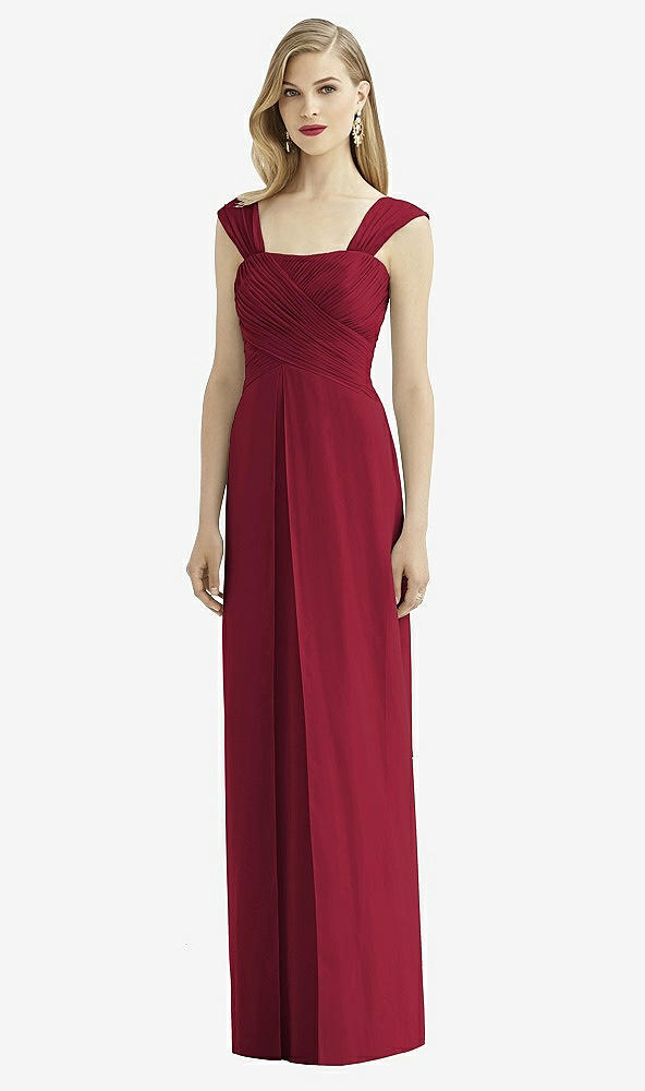 Front View - Burgundy After Six Bridesmaid Dress 6735