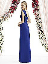 Rear View Thumbnail - Cobalt Blue After Six Bridesmaid Dress 6735