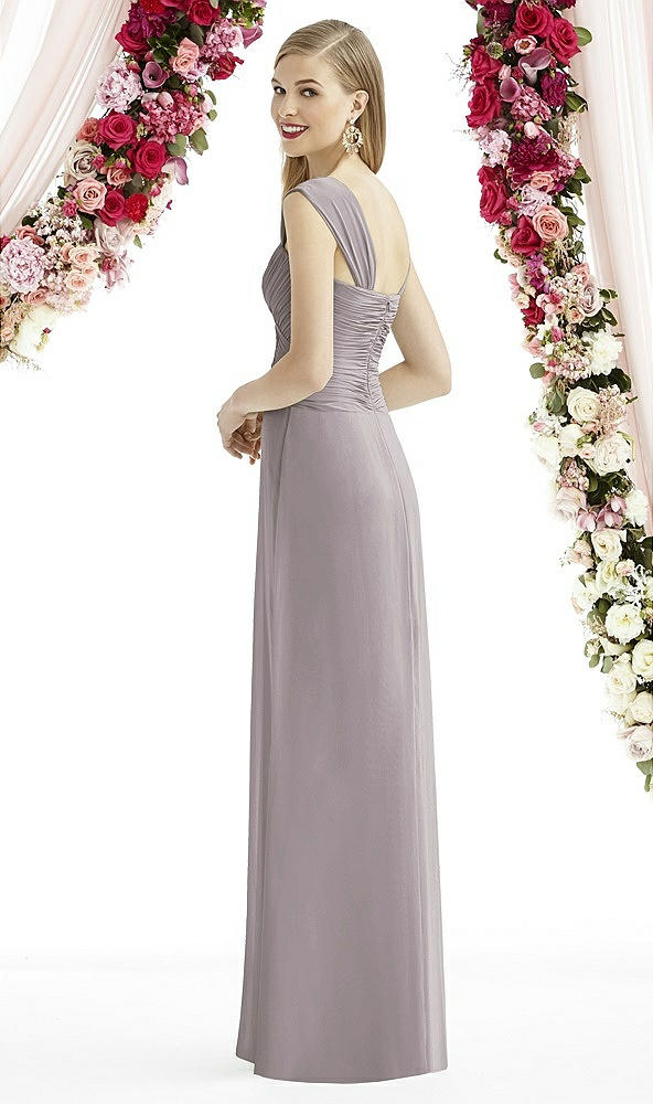 Back View - Cashmere Gray After Six Bridesmaid Dress 6735