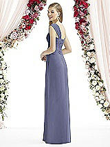 Rear View Thumbnail - French Blue After Six Bridesmaid Dress 6735