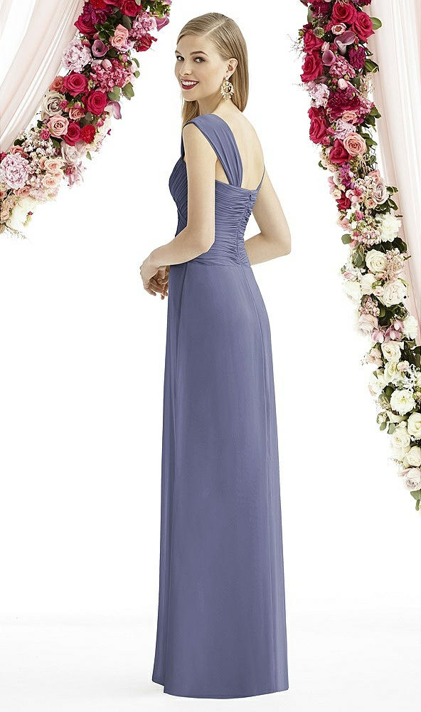 Back View - French Blue After Six Bridesmaid Dress 6735
