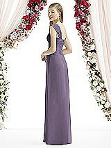 Rear View Thumbnail - Lavender After Six Bridesmaid Dress 6735