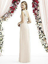 Rear View Thumbnail - Oat After Six Bridesmaid Dress 6735