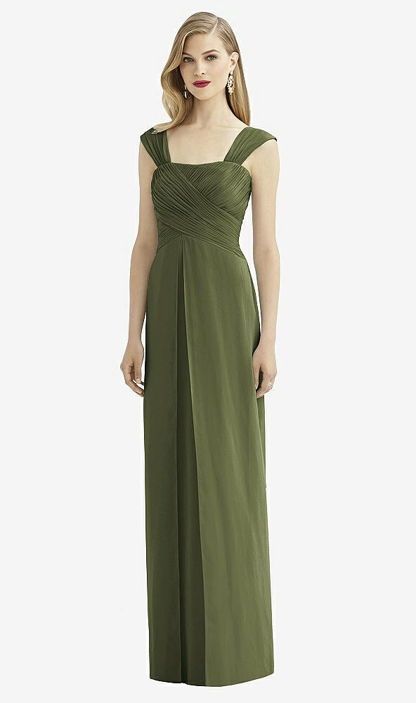 Front View - Olive Green After Six Bridesmaid Dress 6735