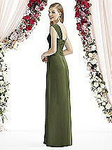 Rear View Thumbnail - Olive Green After Six Bridesmaid Dress 6735