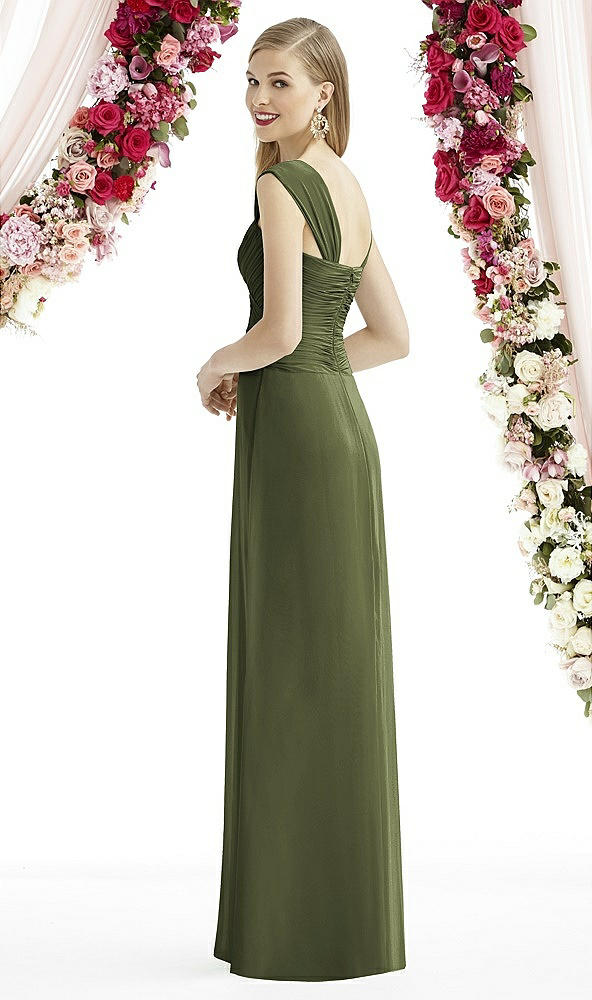 Back View - Olive Green After Six Bridesmaid Dress 6735