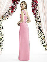 Rear View Thumbnail - Peony Pink After Six Bridesmaid Dress 6735