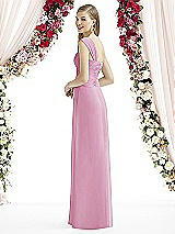 Rear View Thumbnail - Powder Pink After Six Bridesmaid Dress 6735