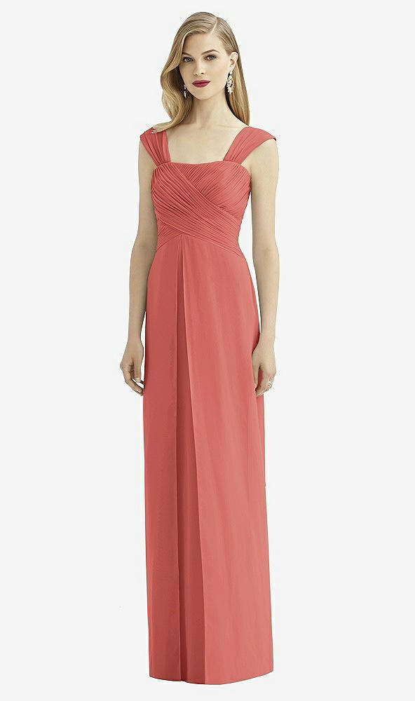 Front View - Coral Pink After Six Bridesmaid Dress 6735