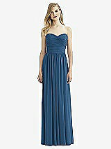 Front View Thumbnail - Dusk Blue After Six Bridesmaid Dress 6736